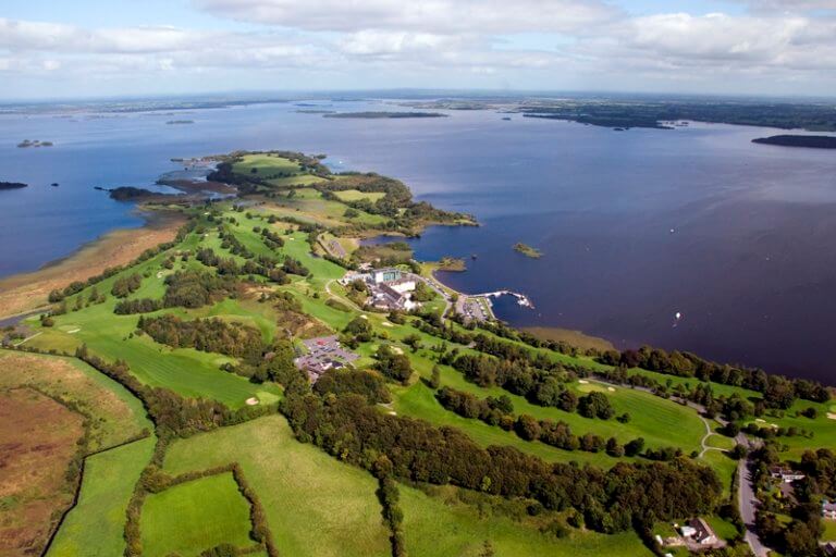 Athlone Golf Club from the air — IRELAND ON A BUDGET