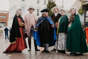people dressed up in cosume Armagh Georgian Festival