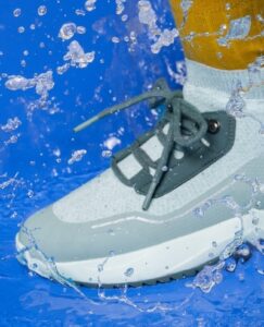 a pair of shoes that are wet Vessi shoes
